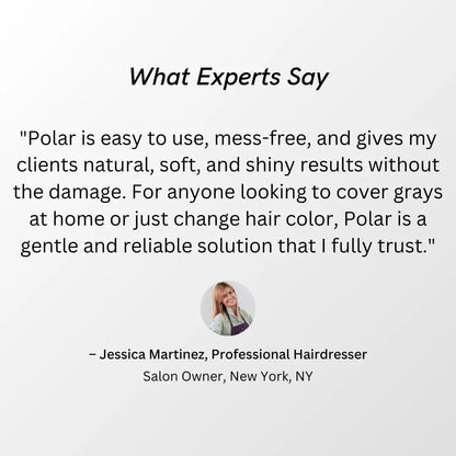 Polar Hair Care natural ingredient hair color kit texture view