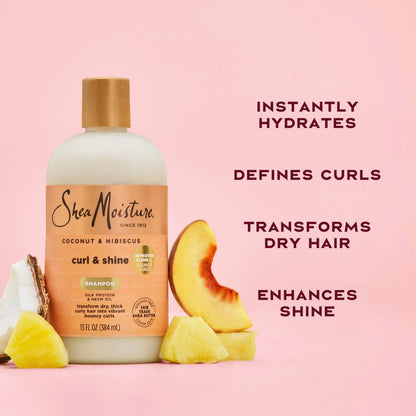 Authentic USA imported SheaMoisture moisturizing cleanser for thick curls