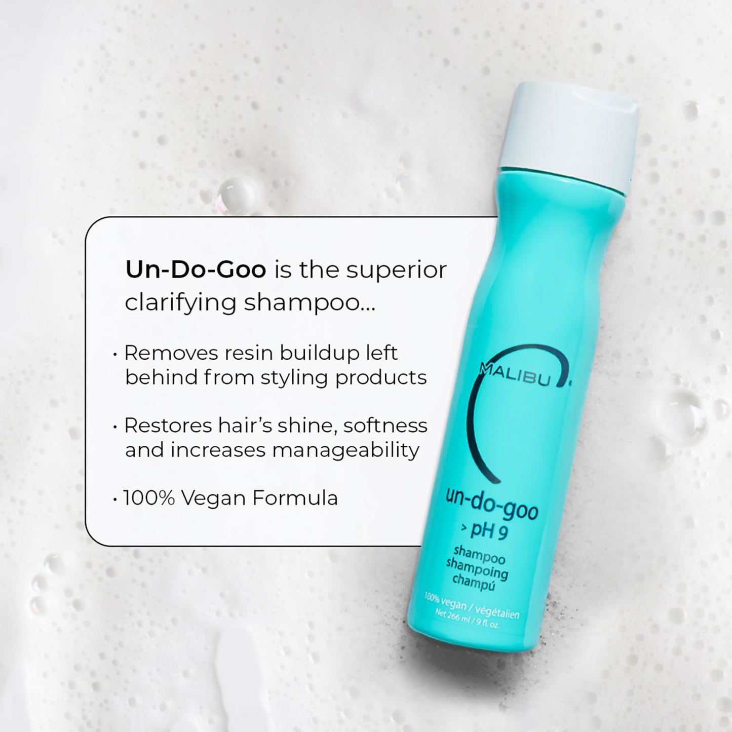Malibu C Un Do Goo sulfate free shampoo for color treated hair texture