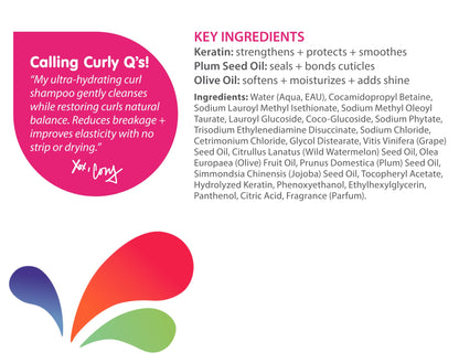 Clean salon formula non toxic hair wash for curly haired children