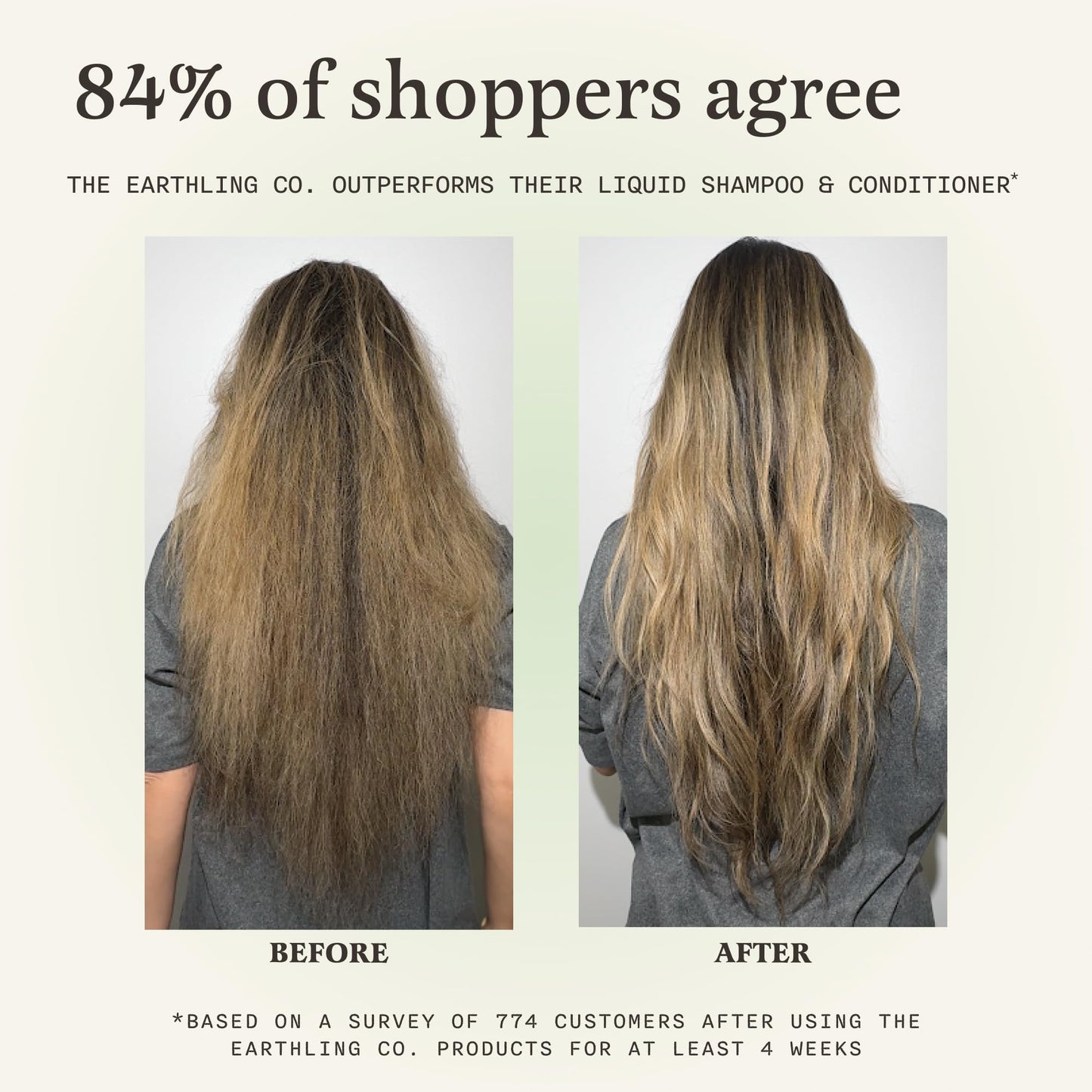 The Earthling Co vanilla coconut shampoo bar lathering application