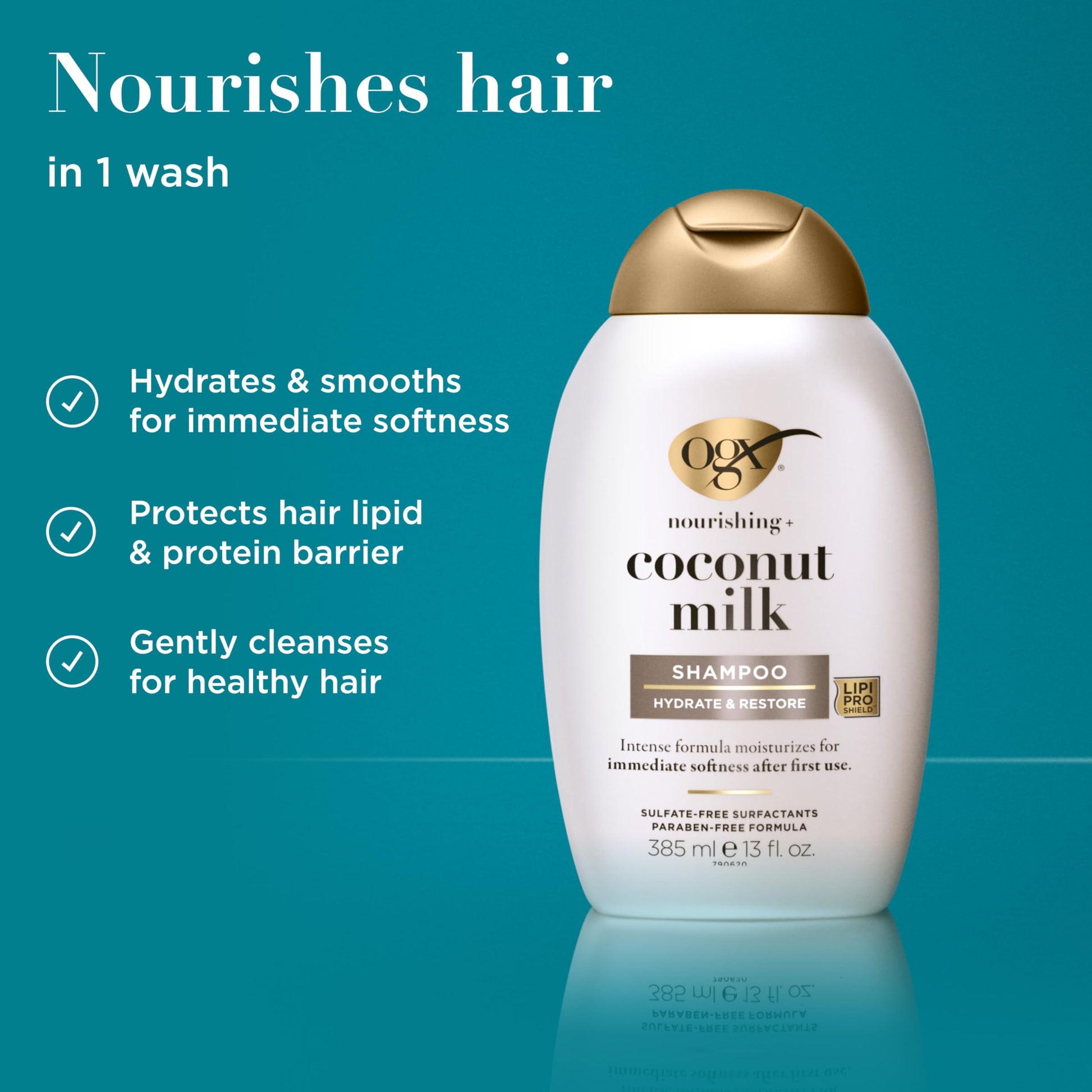 OGX coconut milk hydrating shampoo for dry hair