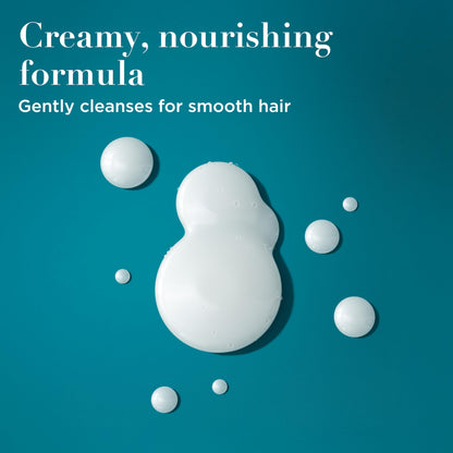 Back label showing ingredients of OGX coconut milk shampoo