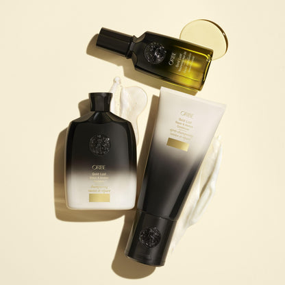 Oribe Gold Lust Repair And Restore Shampoo bottle unboxed highlighting the genuine imported USA packaging.