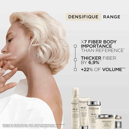 Kérastase Densifique 250ml bottle highlighting the strengthening haircare ingredients.