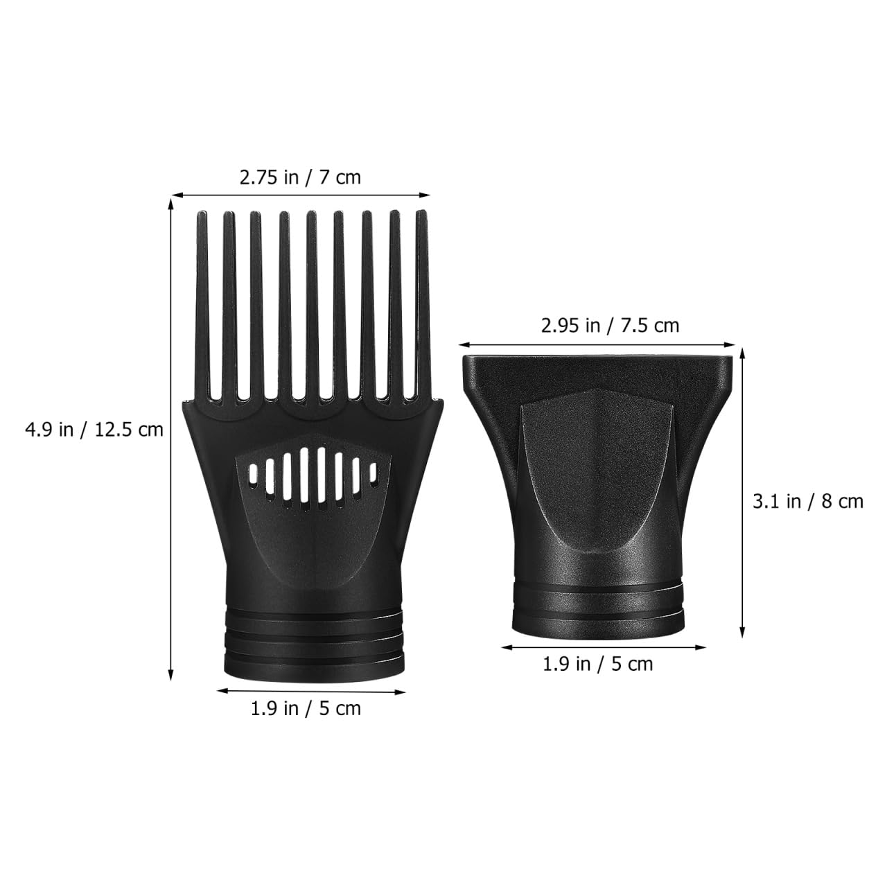 DOITOOL concentrator nozzle accessory showcasing the flat airflow opening for straight styling
