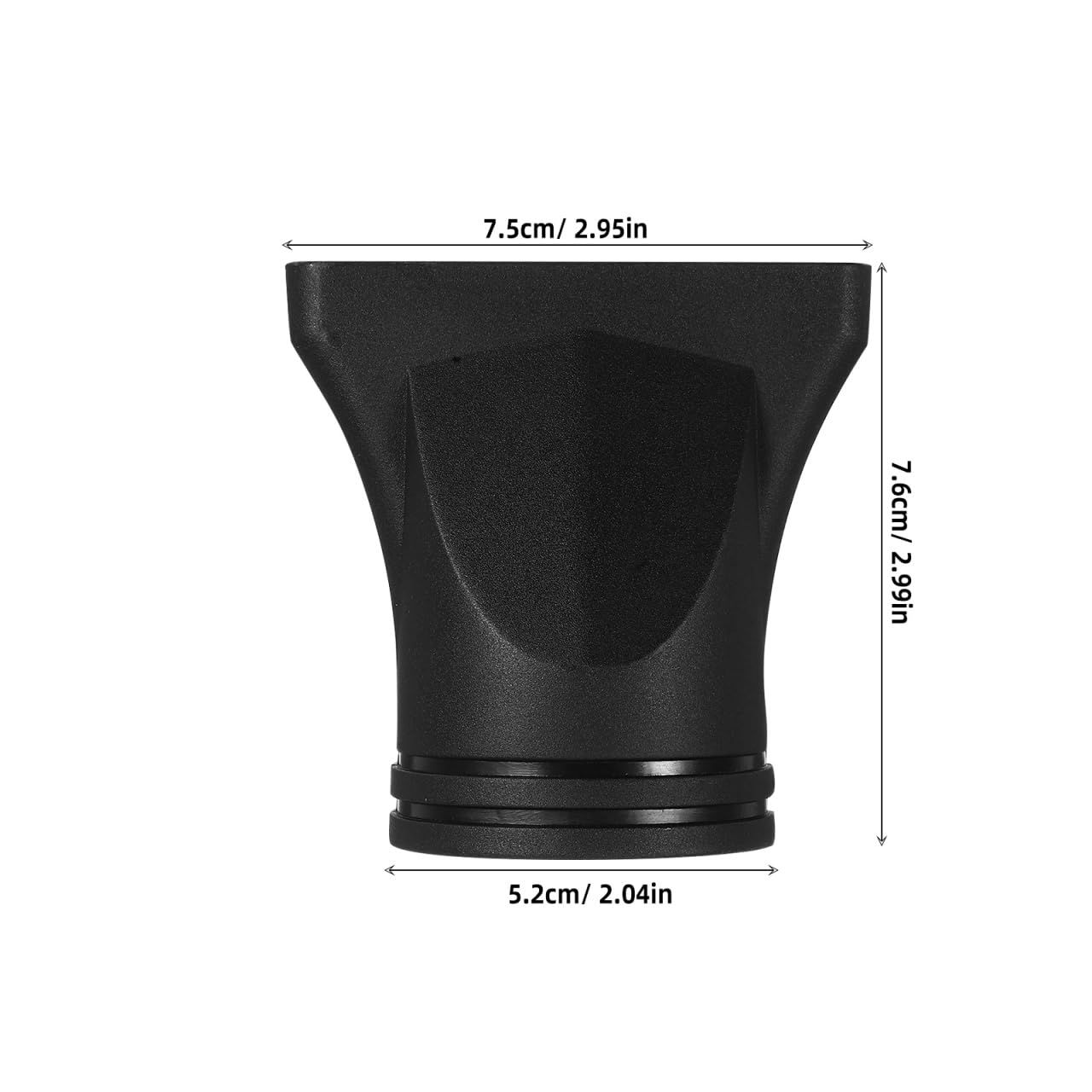 WRITWAA Blow Dryer Concentrator black plastic replacement tip close up.