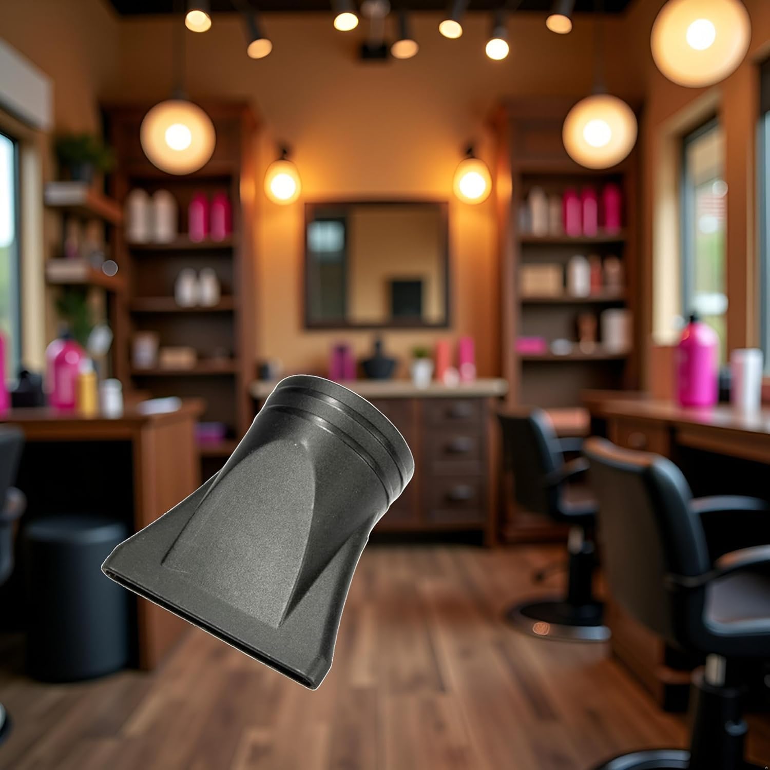 Side profile of the lightweight professional salon hair design replacement nozzle.