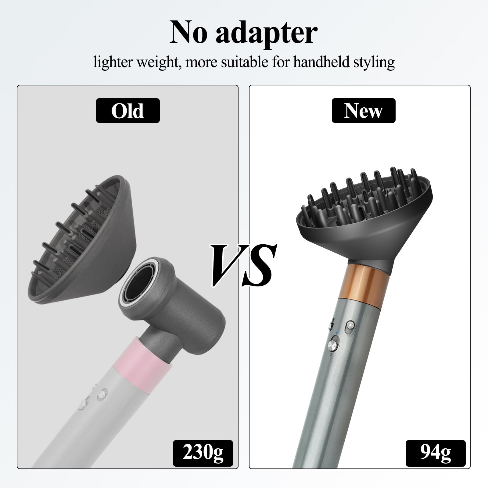 Large dome diffuser replacement accessory side view positioning