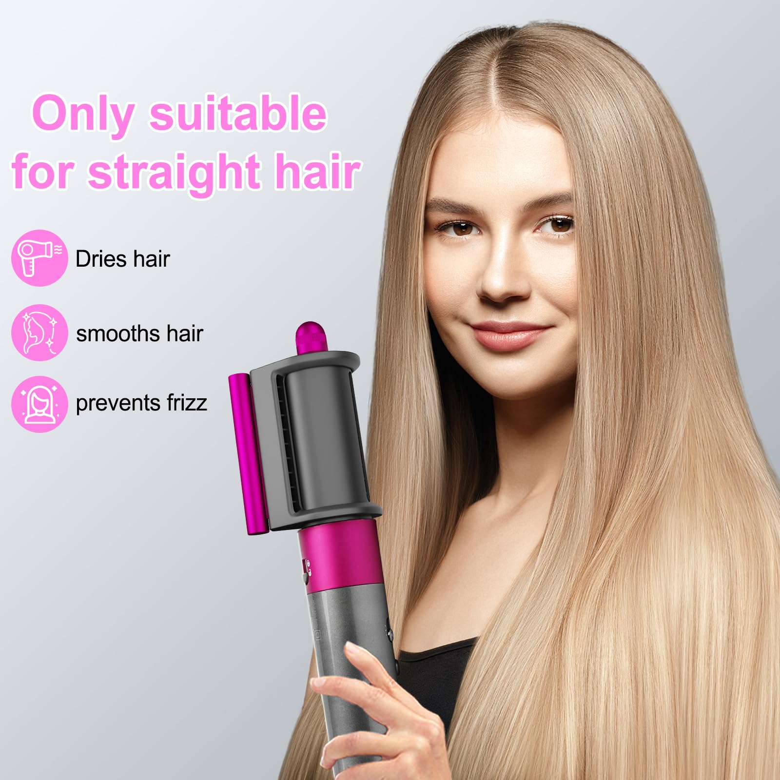 PUREGUST styling nozzle attachment showing the internal connection ring for multi-styler devices.