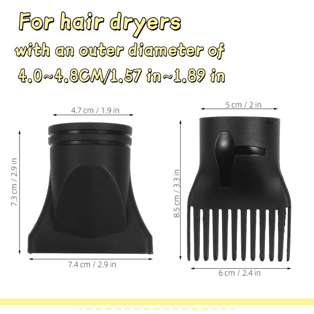 Hemobllo hair dryer concentrator nozzle showing the precise narrow airflow slot.
