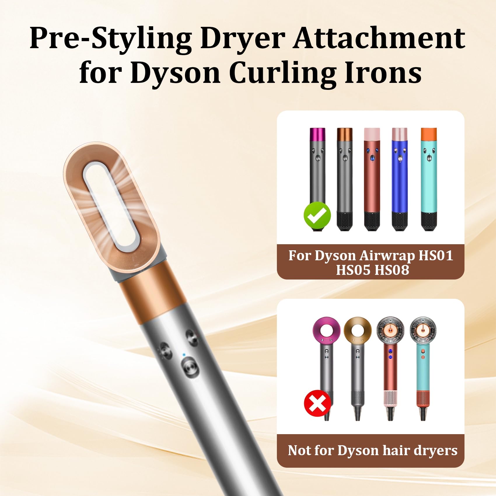 Adhiper hair styler replacement nozzle showing the magnetic connection base