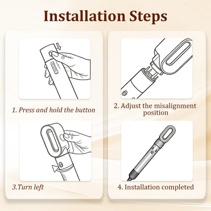 Side view of the Adhiper pre-styling rough-dryer tool attachment
