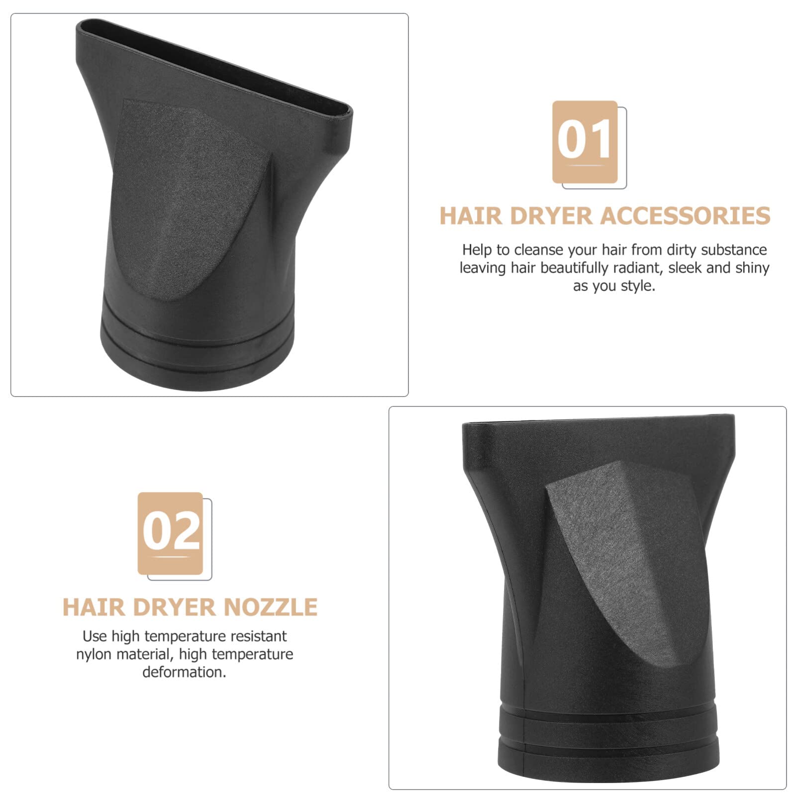 Close up look at the inner ring structure of the Ipetboom EXCEART salon quality hair dryer attachment set