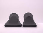 Heat resistant plastic hair dryer nozzle set side profile view