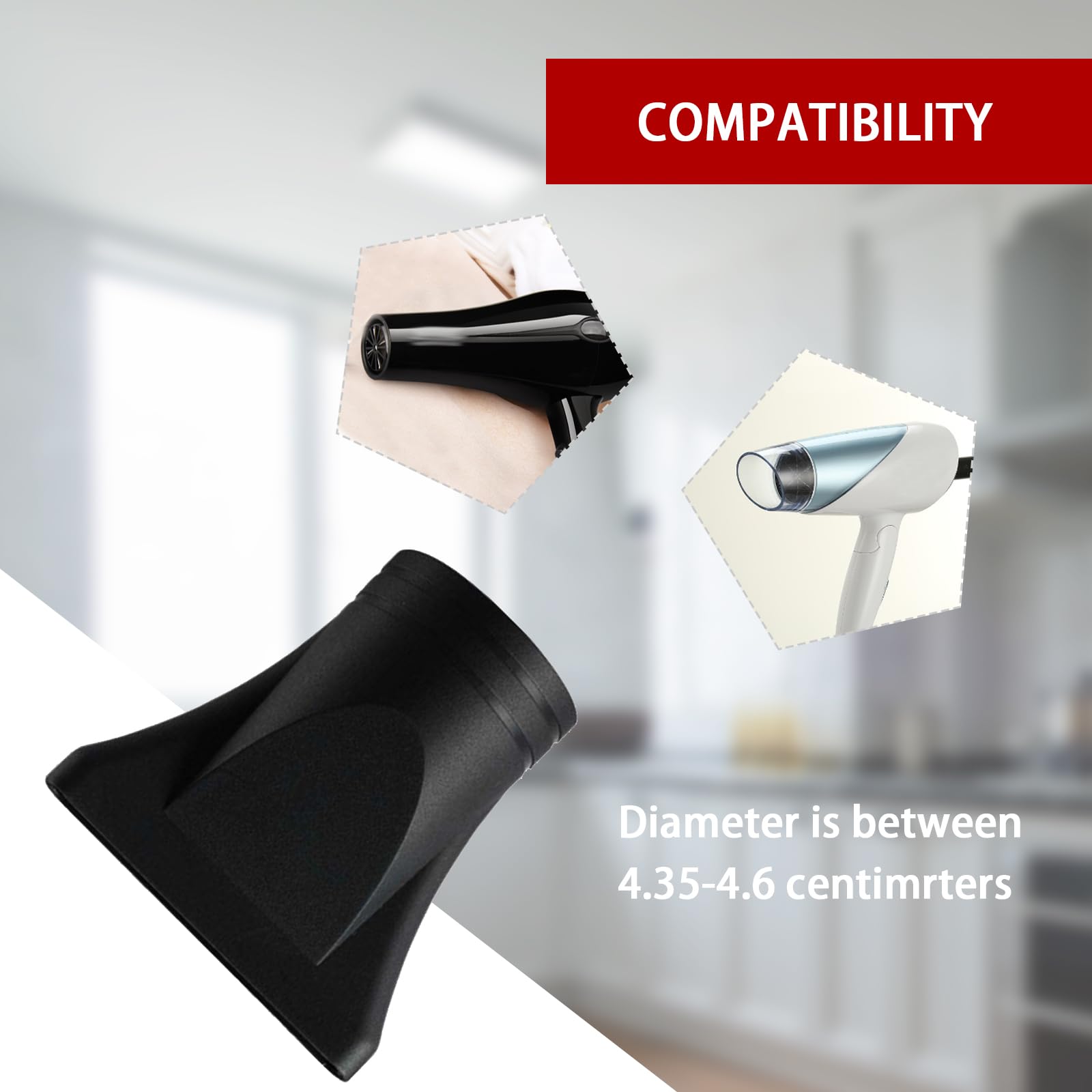 Close up view of the durable nylon barrel connection mechanism for hair styling tools.