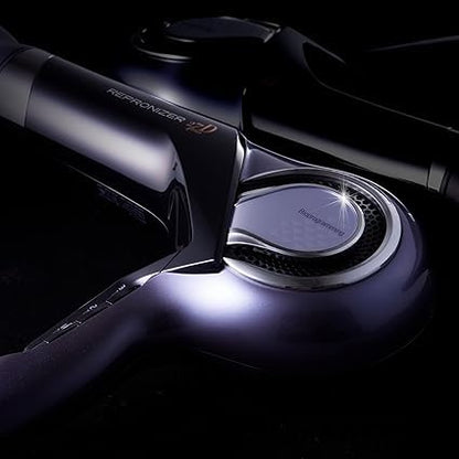 Bioprogramming Repronizer 27D Plus purple and black hair styling tool resting on salon table