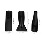 Flat wide nozzle attachment for hair drying