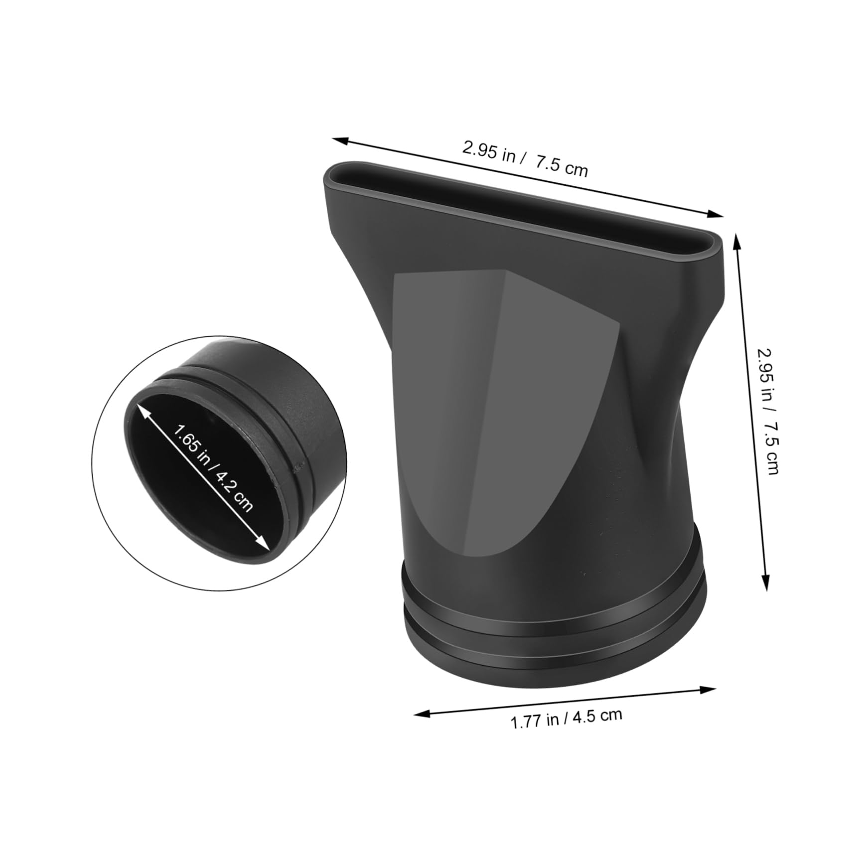 Healeved replacement styling nozzles showcasing the lightweight design for comfortable home hairdressing