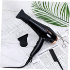 Healeved hair dryer nozzle mounted on blower overview