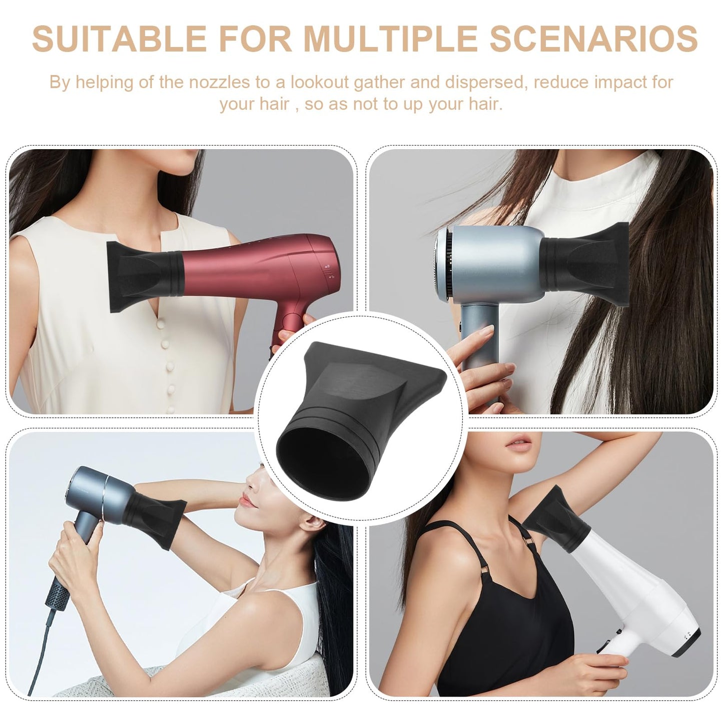 Honmeet heat resistant hair dryer replacement tip for professional styling