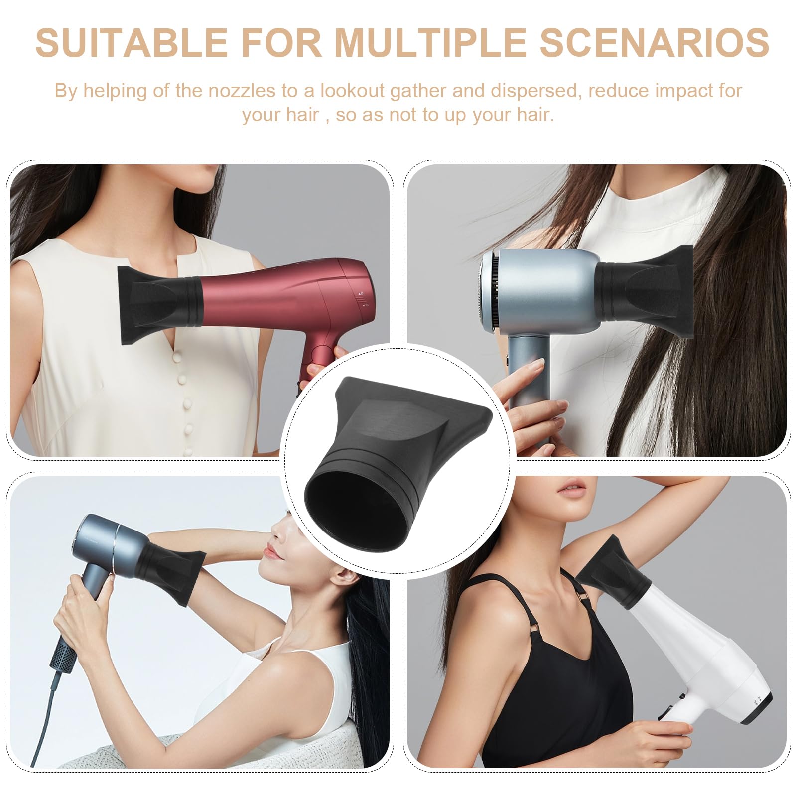 Honmeet heat resistant hair dryer replacement tip for professional styling