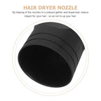 Honmeet universal blow dryer nozzle tip dimensions view