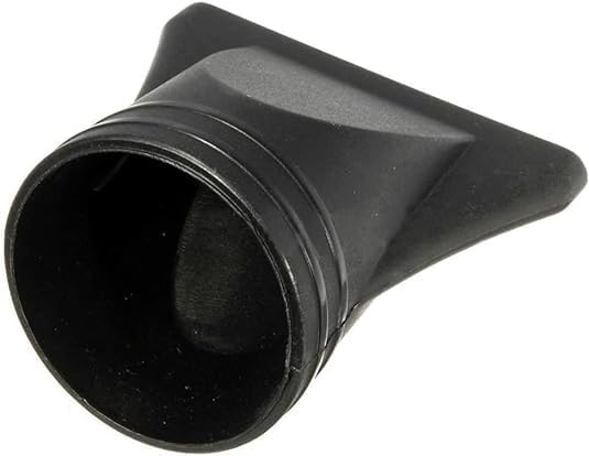 Side angle view of the wide design styling nozzle for professional hair dryers