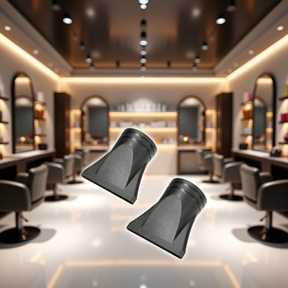 Close up angle of the extra wide airflow opening on the Pluzmecalm hair dryer accessory