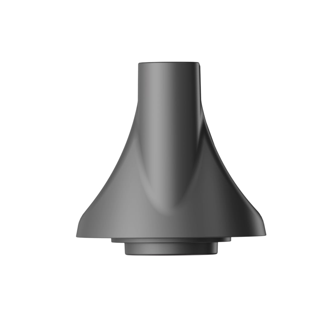 Side profile view of the premium heat resistant magnetic concentrator nozzle replacement for professional home blowouts.