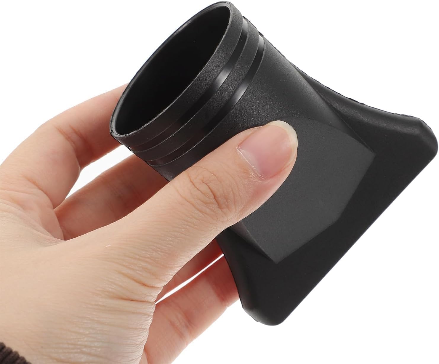 Dwuww salon styling concentrator attachment set shown from the back angle to display barrel compatibility dimensions.