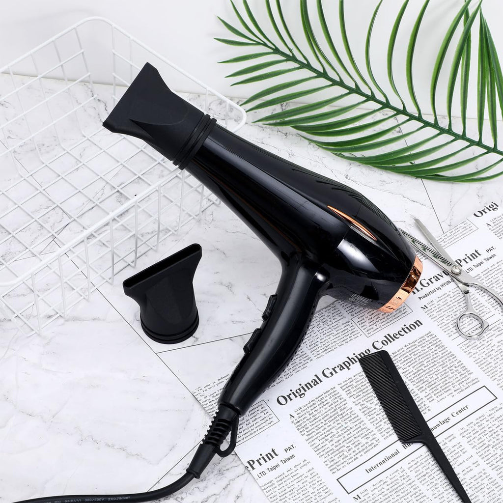 Detailed close up of hair dryer nozzle attachment opening