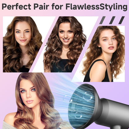 Heat resistant black diffuser attachment for professional volume and curl definition