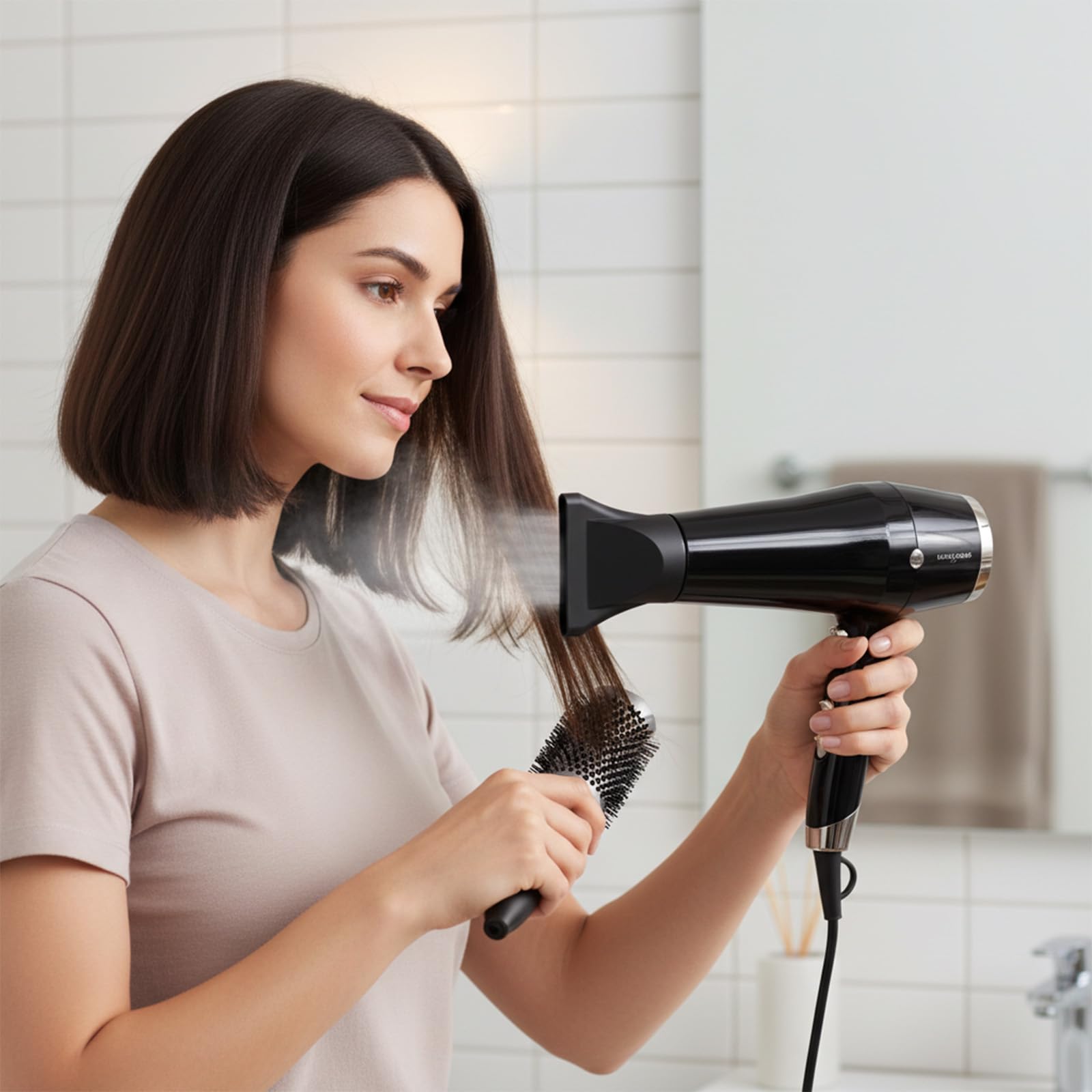 Close up angle of the premium heat resistant PVC styling tool attachment showcasing the sturdy universal interface design.