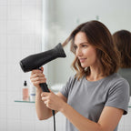 Close up view of the 4.5 centimeter inner diameter opening for hair styling