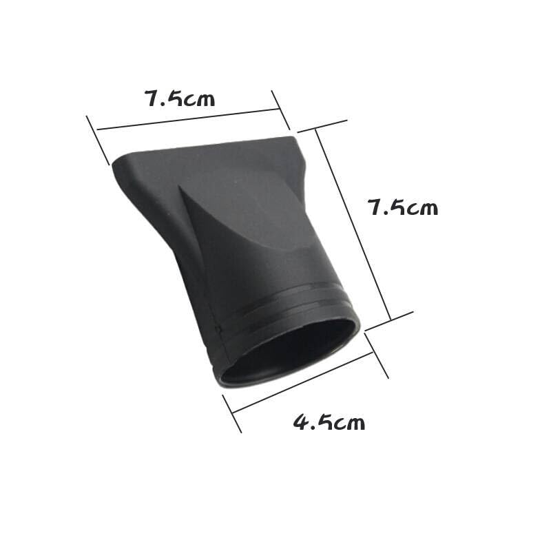 Close up view of the durable heat resistant material on the Kryoflare hair styling nozzle accessory