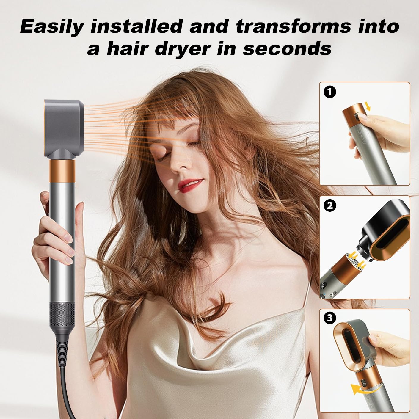 Premium heat resistant hair dryer attachment for fast rough drying hair