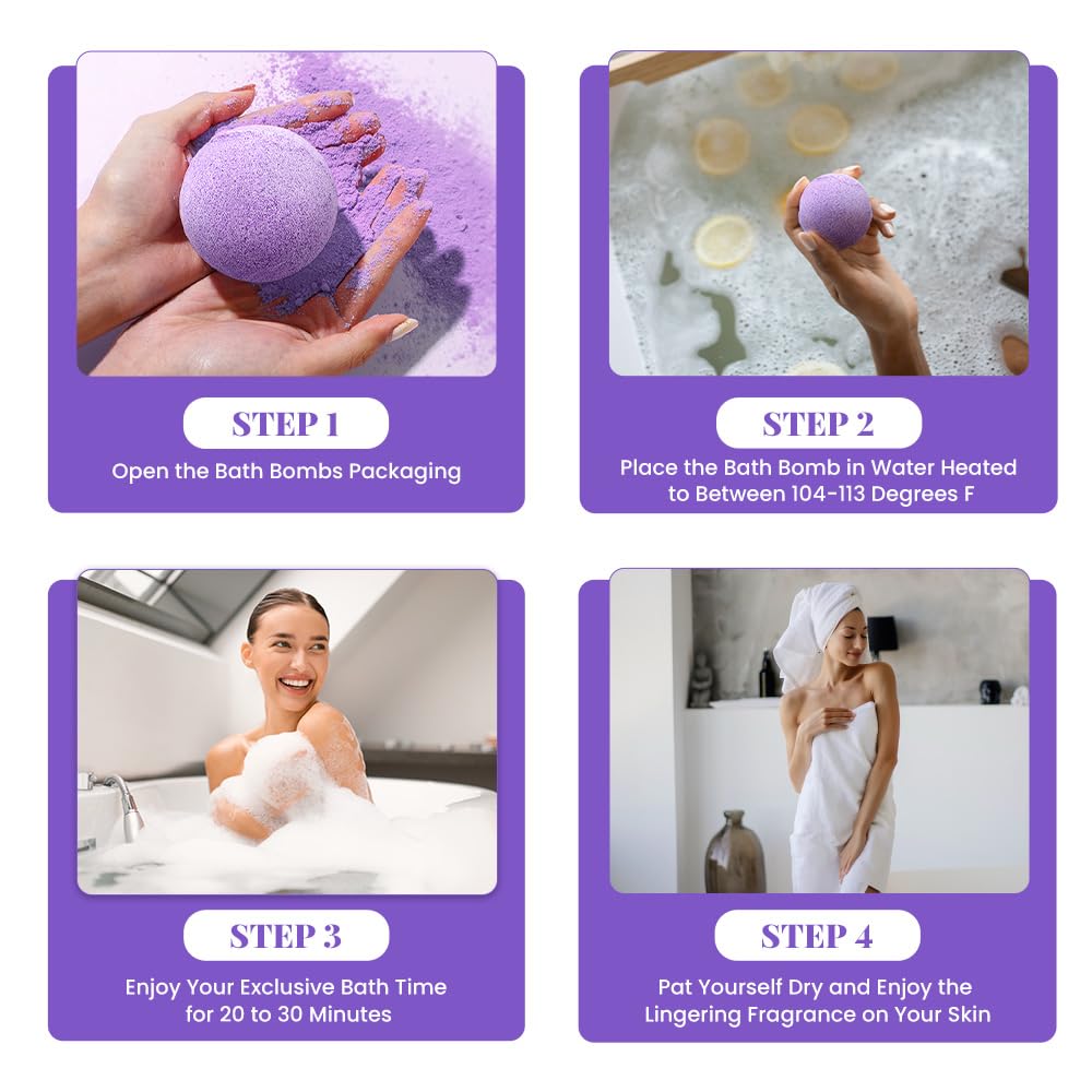 Relaxing spa setup with essential oil infused bath fizzies