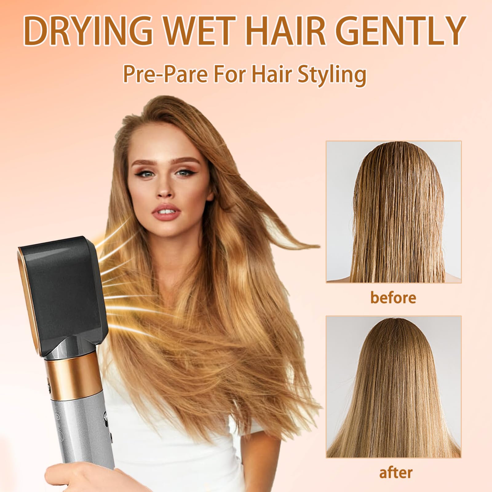 Premium imported hair dryer attachment nozzle detailing the ceramic interior airflow vents