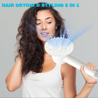 SEICHYGO premium styling nozzle demonstrating the full 360 degree rotational angle functionality