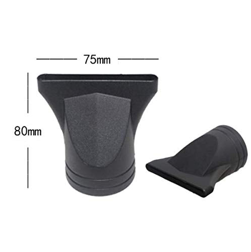 Two pieces of high temperature resistant black plastic concentrator nozzles with four point five centimeter diameter