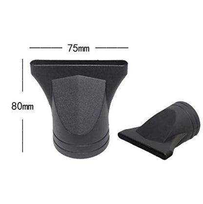 Two pieces of high temperature resistant black plastic concentrator nozzles with four point five centimeter diameter