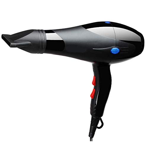 Lightweight black plastic flat hairdressing concentrator nozzles for precise airflow control