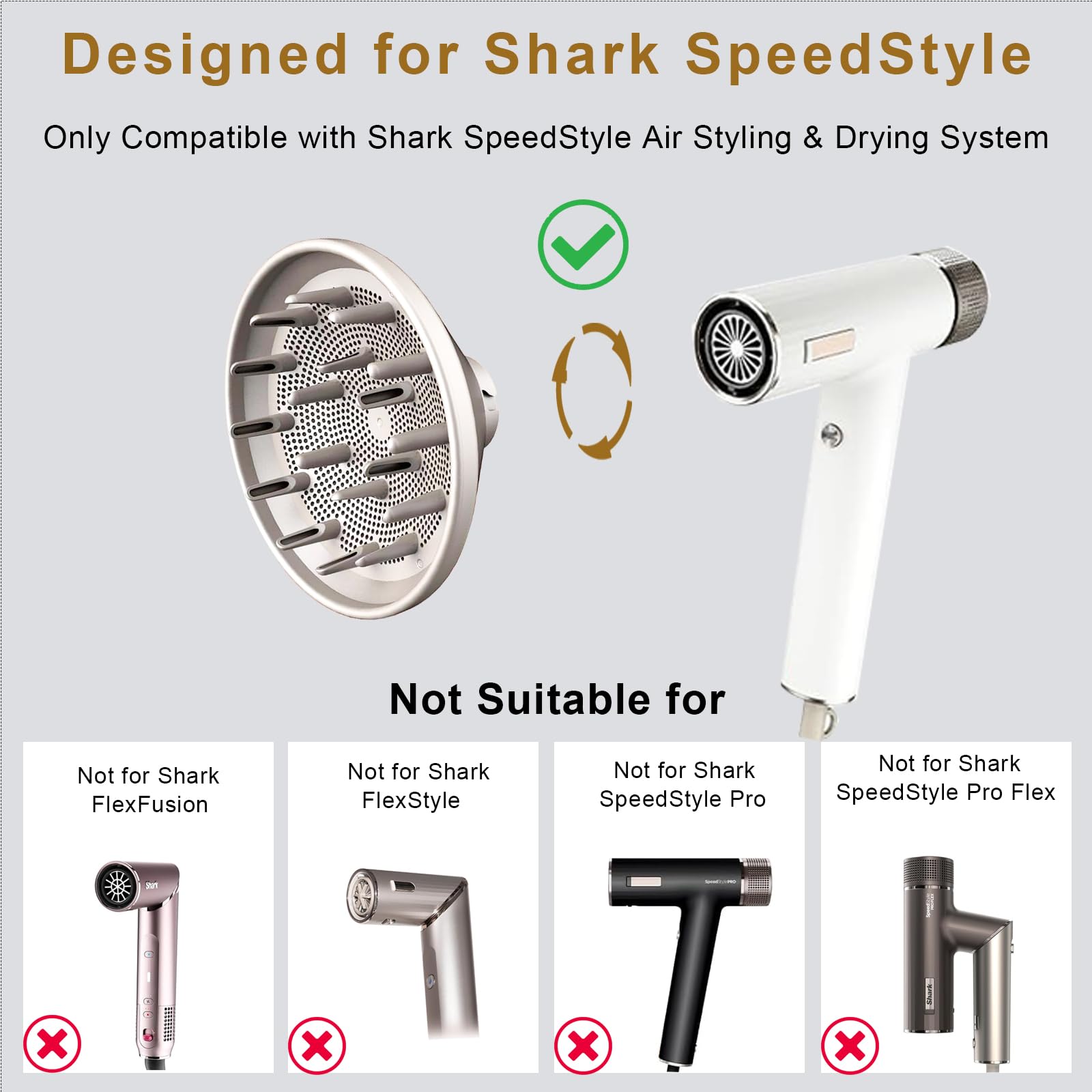 Niluks hair dryer diffuser accessory for defined wavy curly and coily textures