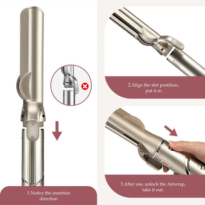 Authentic USA imported hair styler accessory close up details
