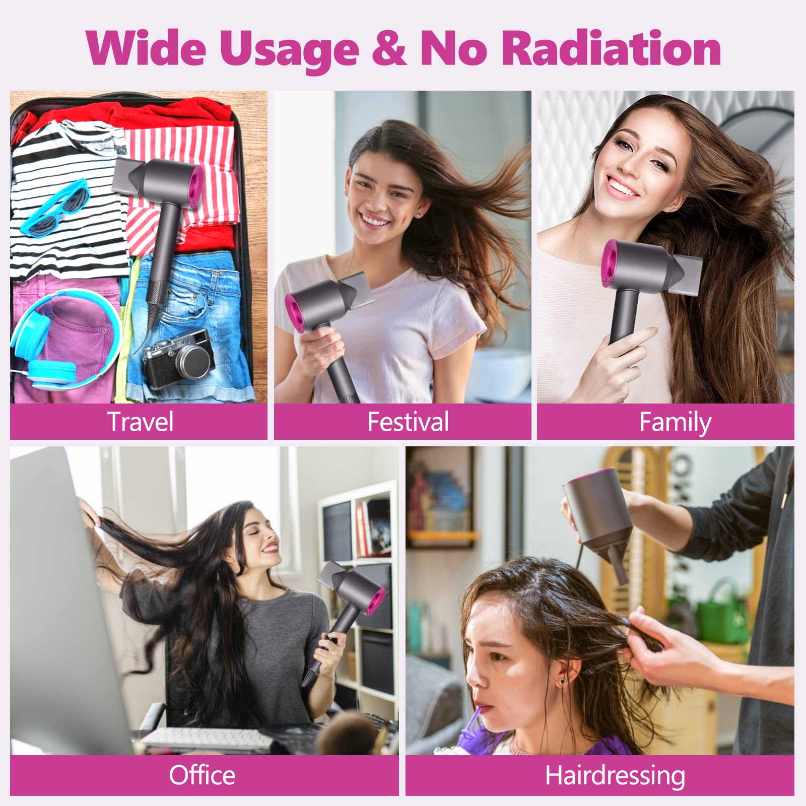 Chuancheng beauty grooming accessory nozzle displaying wide and thin airflow distribution channel.