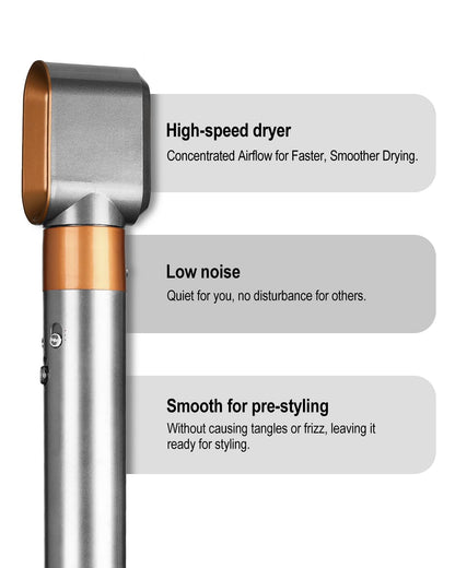 Texovyrax replacement dryer attachment connecting to Dyson Airwrap