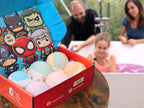 Cosmetics Stories superhero bath bombs lifestyle view