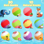 Children enjoying a bubble bath with colorful fizzing balls