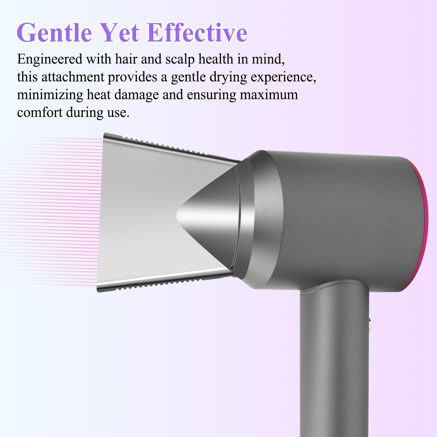 Close up of the high-velocity airflow opening on the nozzle